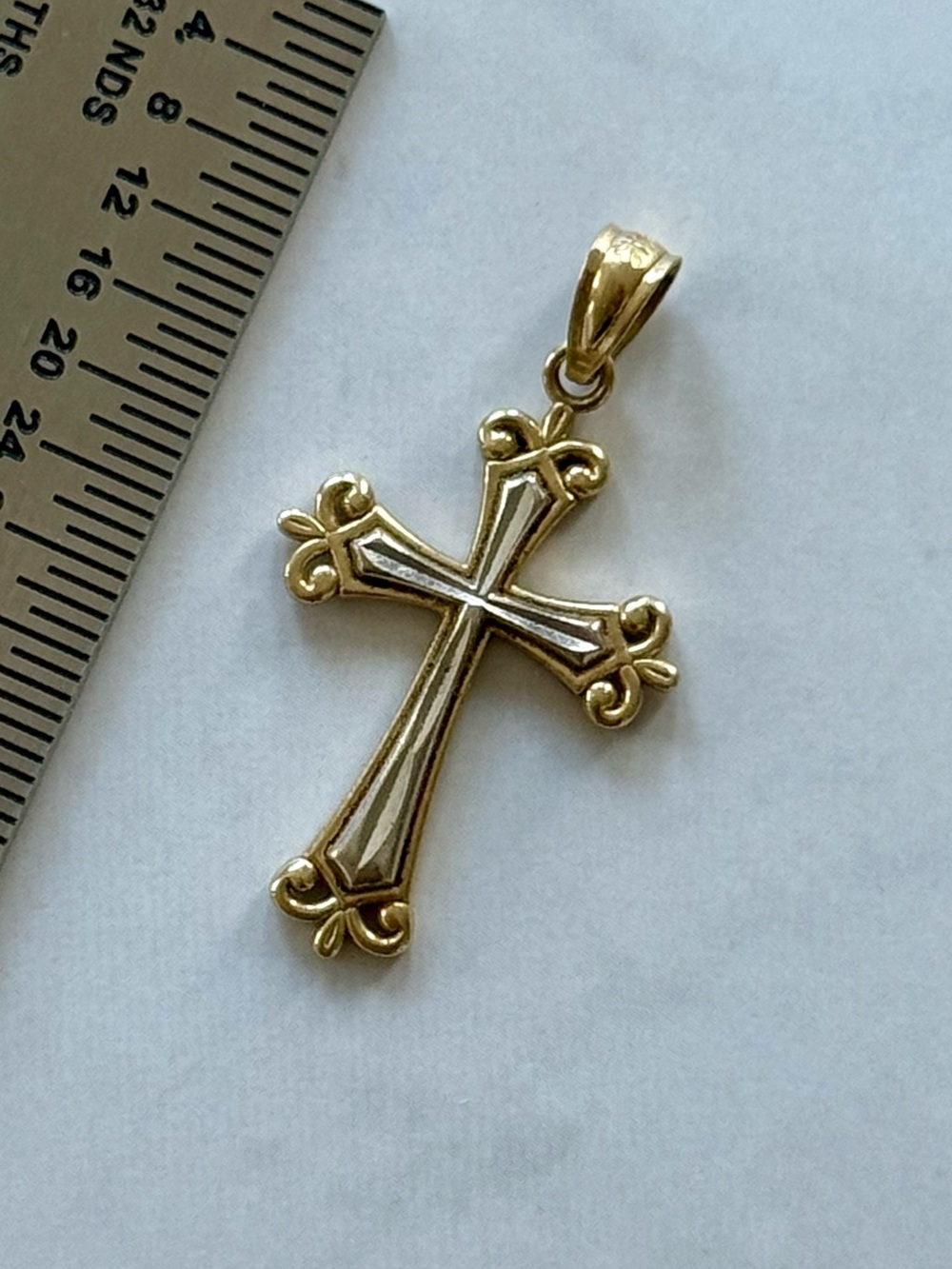 14k Gold Vintage Celtic Cross Pendant